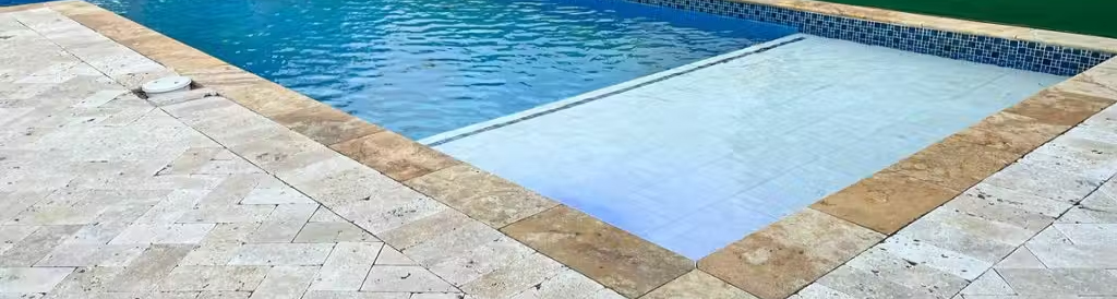 Elegant resort poolside